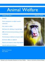 Animal Welfare vol 24 issue 1