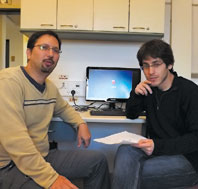Dr Eyal Klement and Roi Mandel at the Koret School of Veterinary Medicine, Hebrew University of Jerusalem
