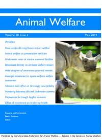 Animal Welfare vol 25 issue 4