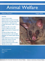 Animal Welfare vol 19 issue 3