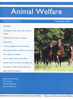 Animal Welfare vol 22 issue 4