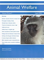 Animal Welfare vol 23 issue 3