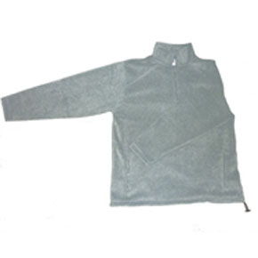 Half-zipped fleece with embroidered logo