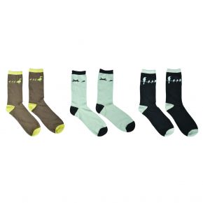 Printed garden socks